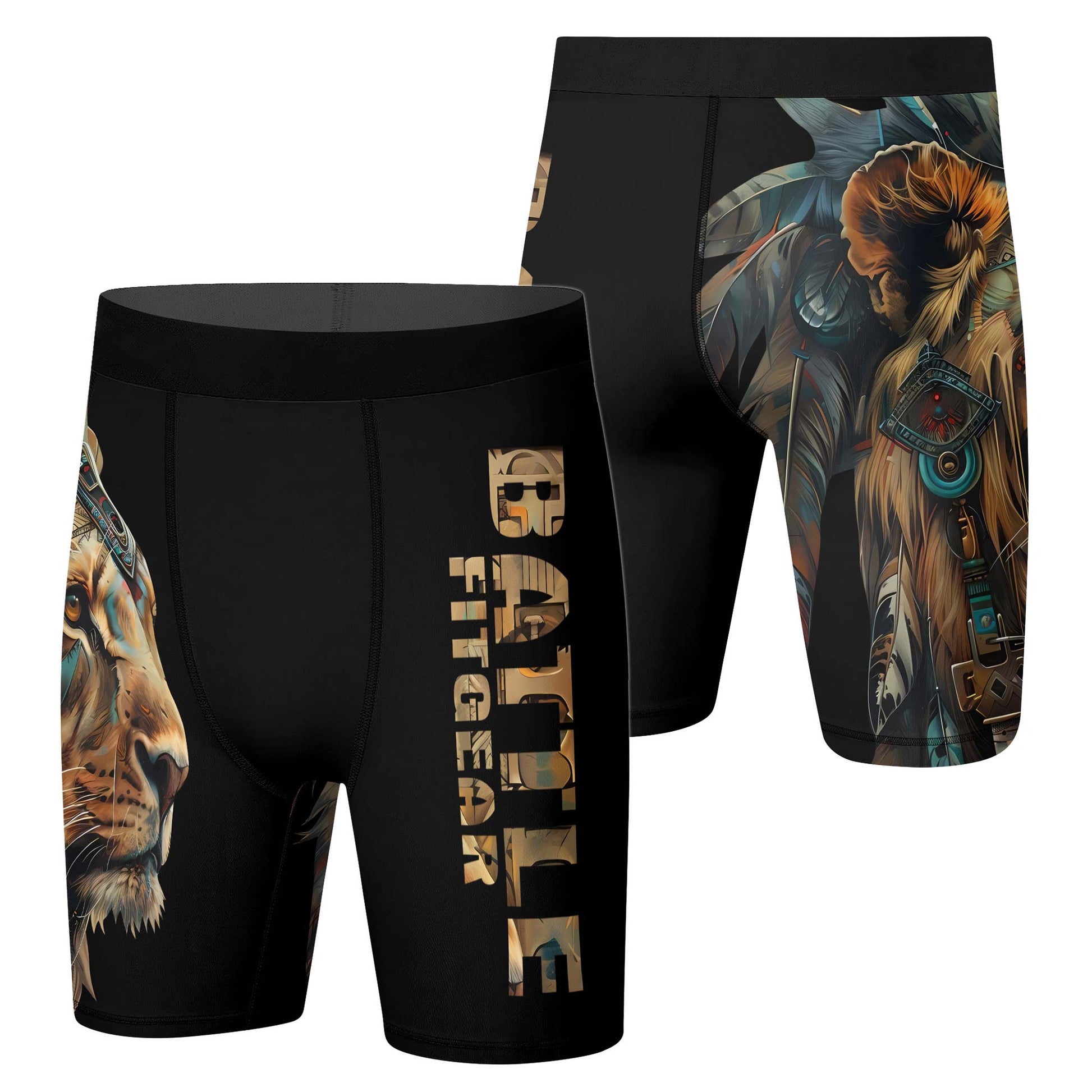 Acient Lion Compression Shorts