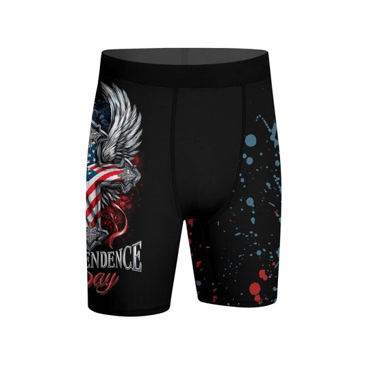 American Independence Cross Compression Shorts - BattleFitGear