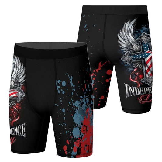 American Independence Cross Compression Shorts - BattleFitGear