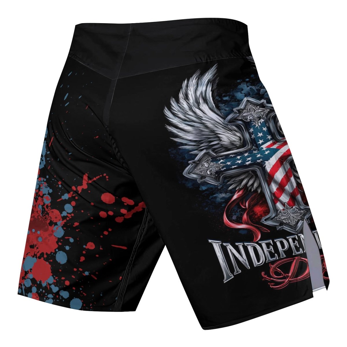 American Independence Cross Fight Shorts - BattleFitGear