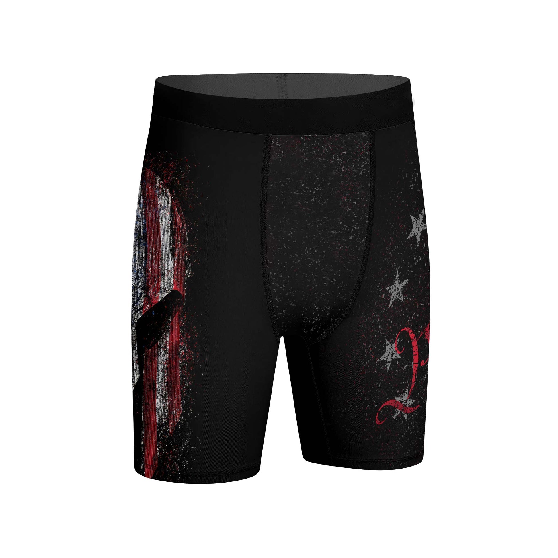 American Jiu Jitsu Grunge Compression Shorts