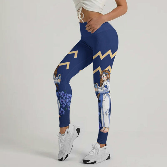 Aquarius Mom Fighter Leggings - BattleFitGear
