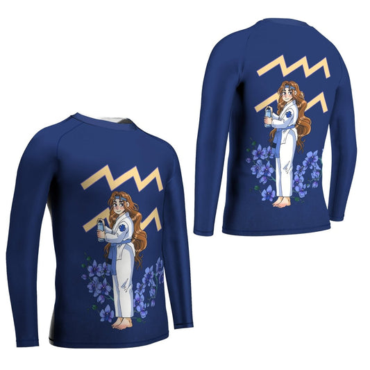 Aquarius Mom Kids Rash Guard - BattleFitGear