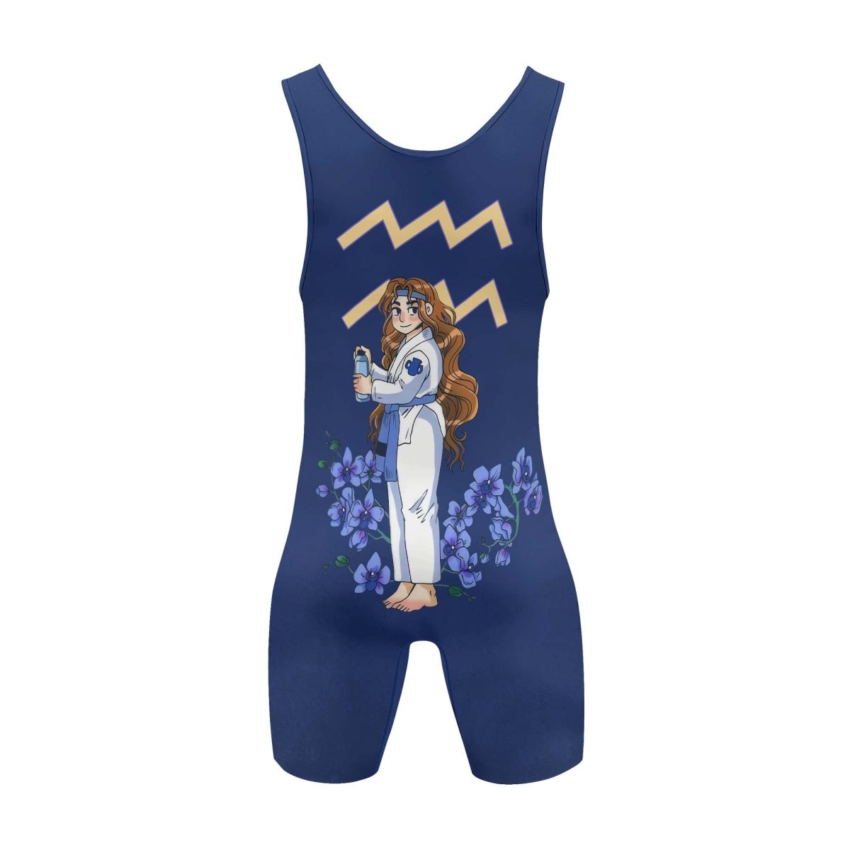 Aquarius Mom Wrestling Singlet - BattleFitGear