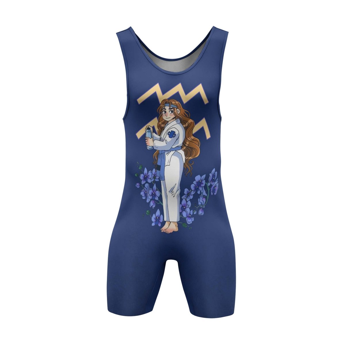Aquarius Mom Wrestling Singlet - BattleFitGear