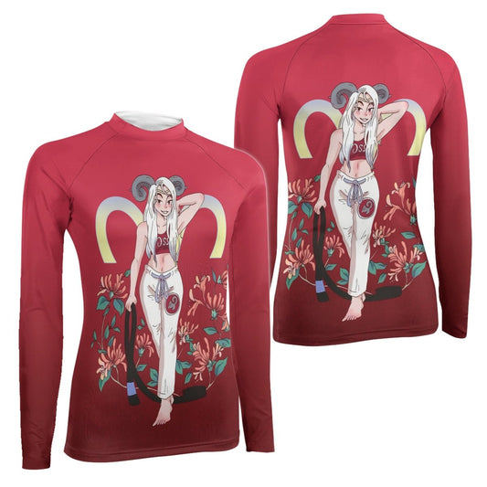 Aries Mom Women's Long Sleeve Rash Guard - BattleFitGear