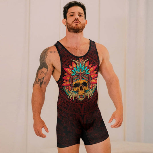 Aztec Eagle Warrior Wrestling Singlets - BattleFitGear