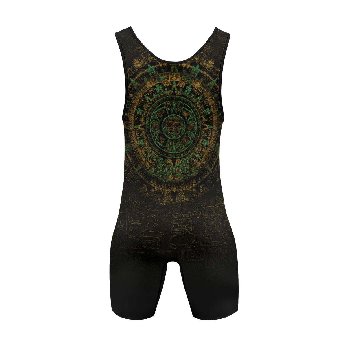 Aztec Jungle Warrior Mask Wrestling Singlets - BattleFitGear