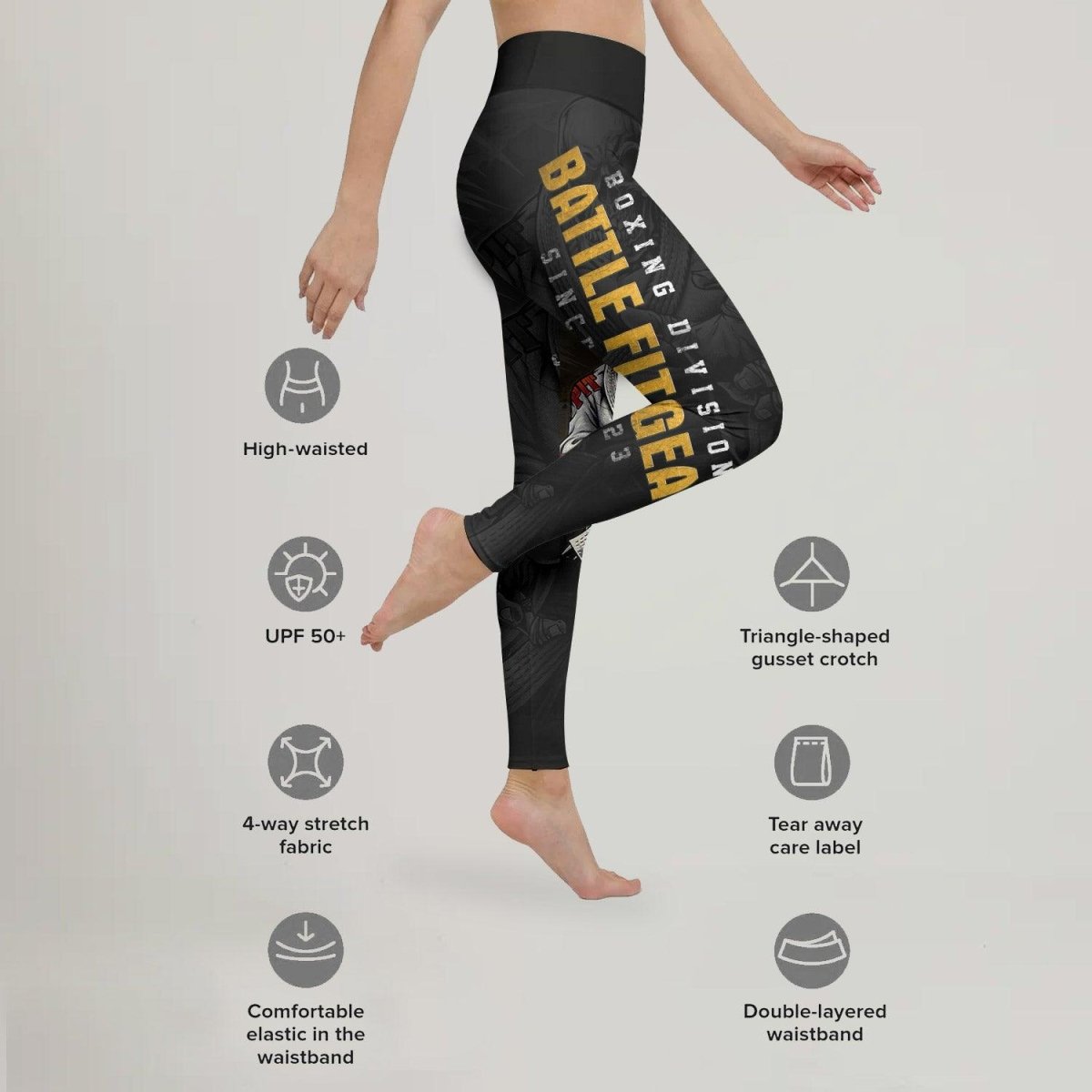 Boxing Division Leggings - BattleFitGear