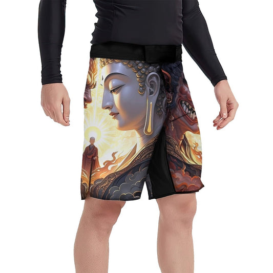 Buddha And Demon Fight Shorts - BattleFitGear