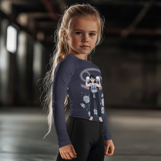 Cancer Zodiac Mom Kids Rash Guard - BattleFitGear