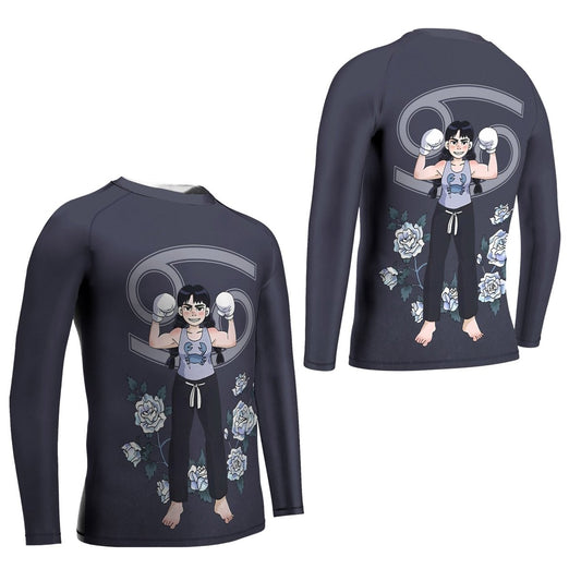 Cancer Zodiac Mom Kids Rash Guard - BattleFitGear