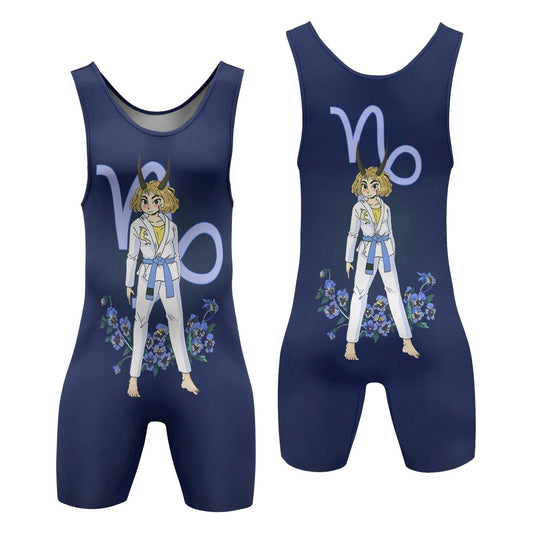 Capricorn Zodiac Mom Wrestling Singlet - BattleFitGear