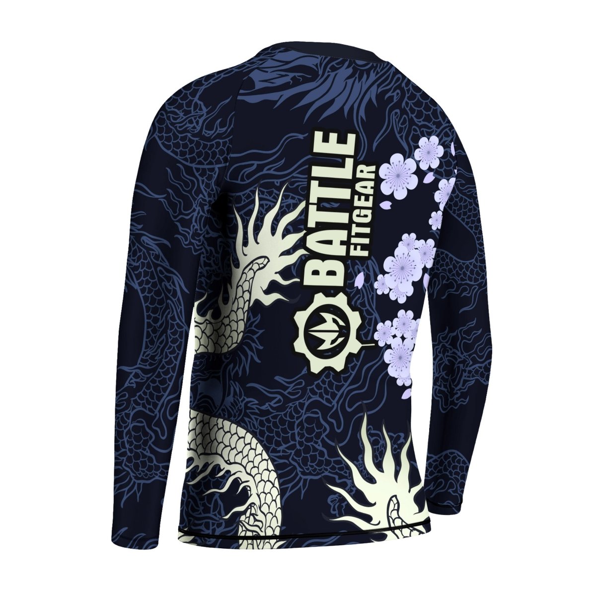 Cherry Blossom Dragon Kids Rash Guard - BattleFitGear