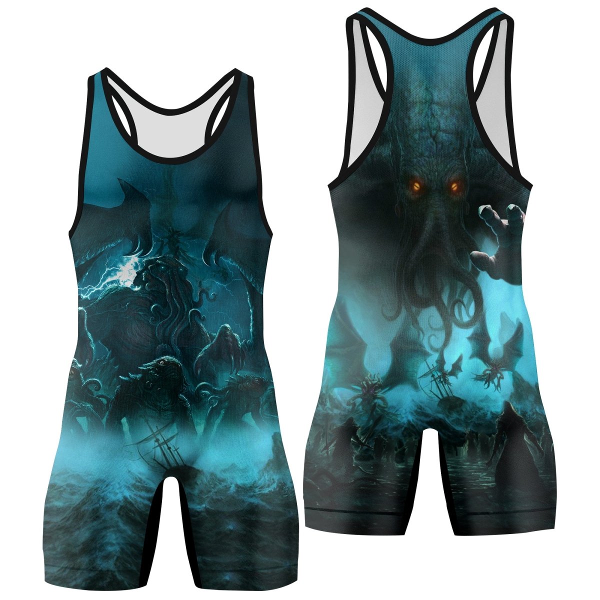 Crew Of Cthulhu Wrestling Singlets - BattleFitGear