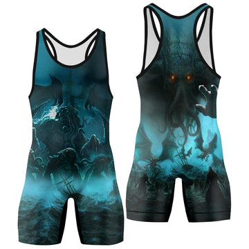 Crew Of Cthulhu Wrestling Singlets - BattleFitGear