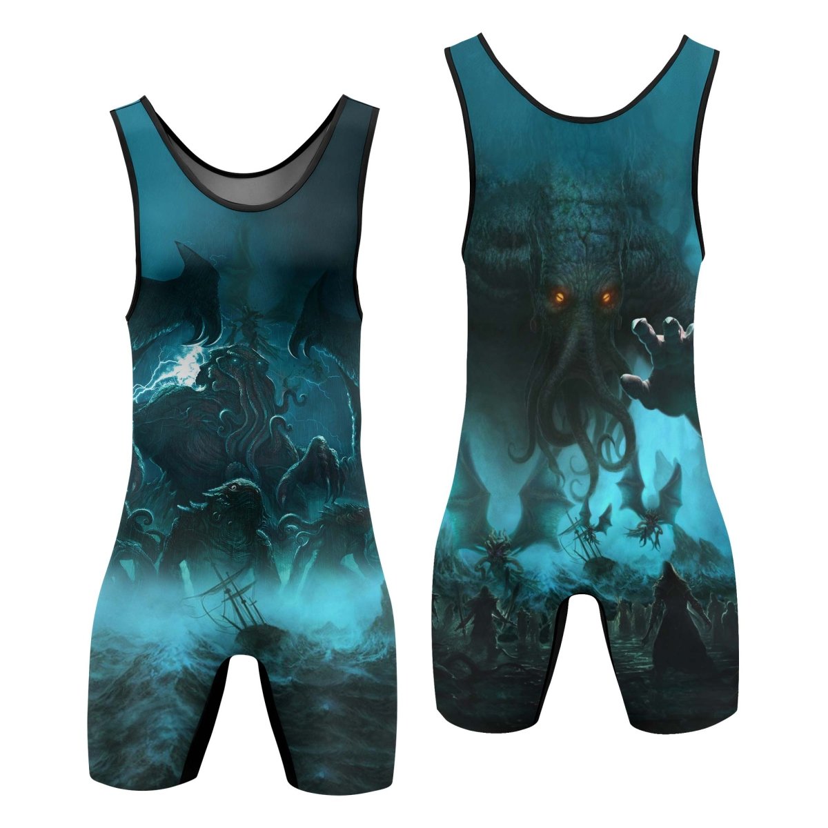 Crew Of Cthulhu Wrestling Singlets - BattleFitGear
