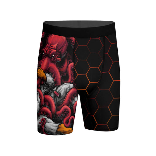 Cthulhu Battle Tiger Compression Shorts