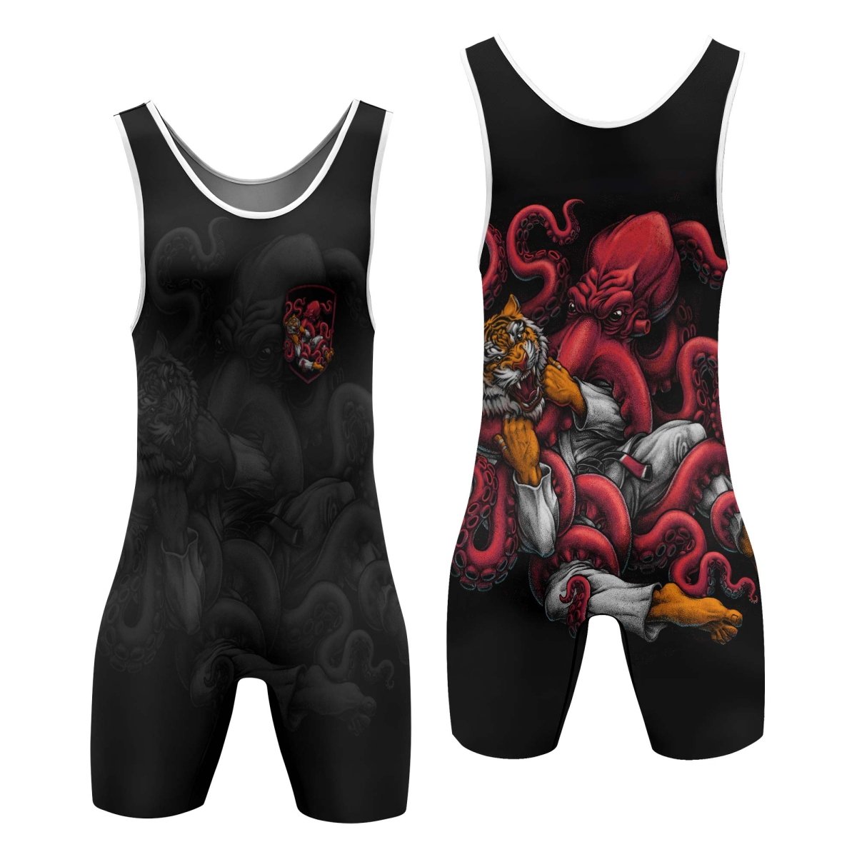 Cthulhu Battle Tiger Wrestling Singlets - BattleFitGear