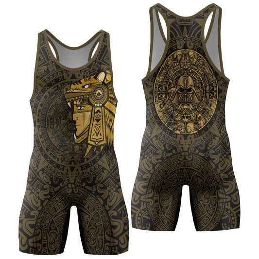 Darth Vader Aztec Calendar Wrestling Singlets - BattleFitGear