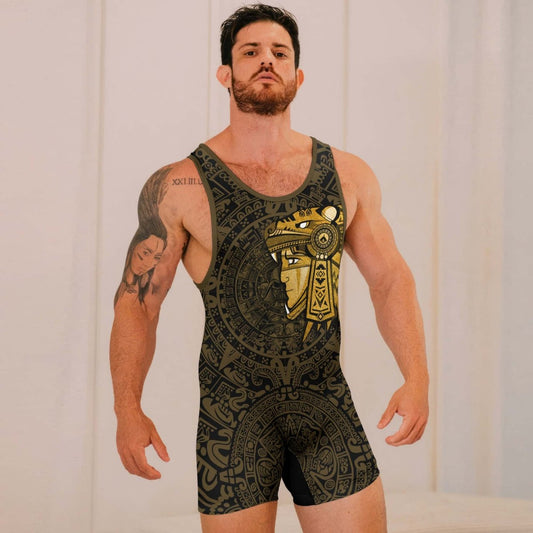 Darth Vader Aztec Calendar Wrestling Singlets - BattleFitGear