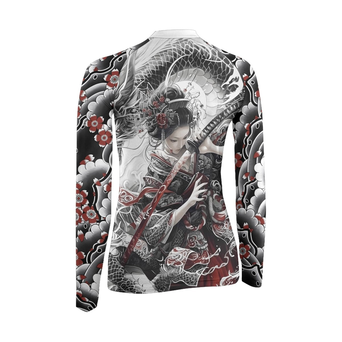 Dragon Geisha Women's Long Sleeve Rash Guard - BattleFitGear