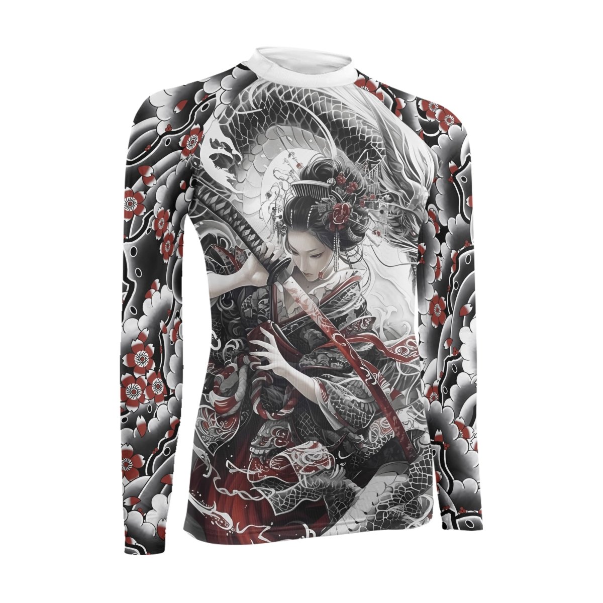 Dragon Geisha Women's Long Sleeve Rash Guard - BattleFitGear