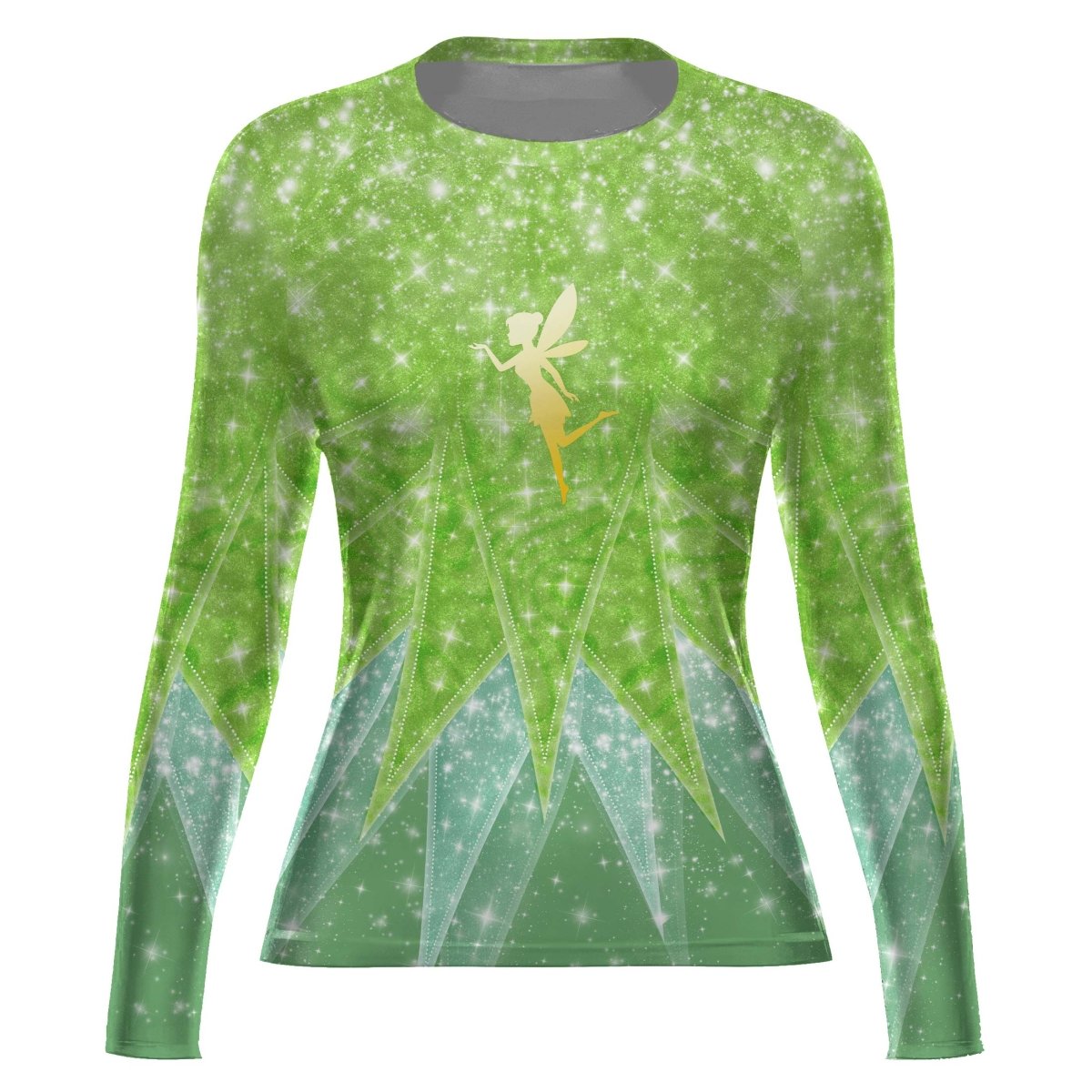 Fairy Tinker Bell Women's Long Sleeve Rash Guard - BattleFitGear