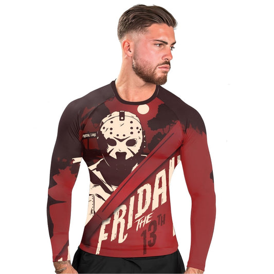 Friday the 13th Men's Long Sleeve Rash Guard - BattleFitGear