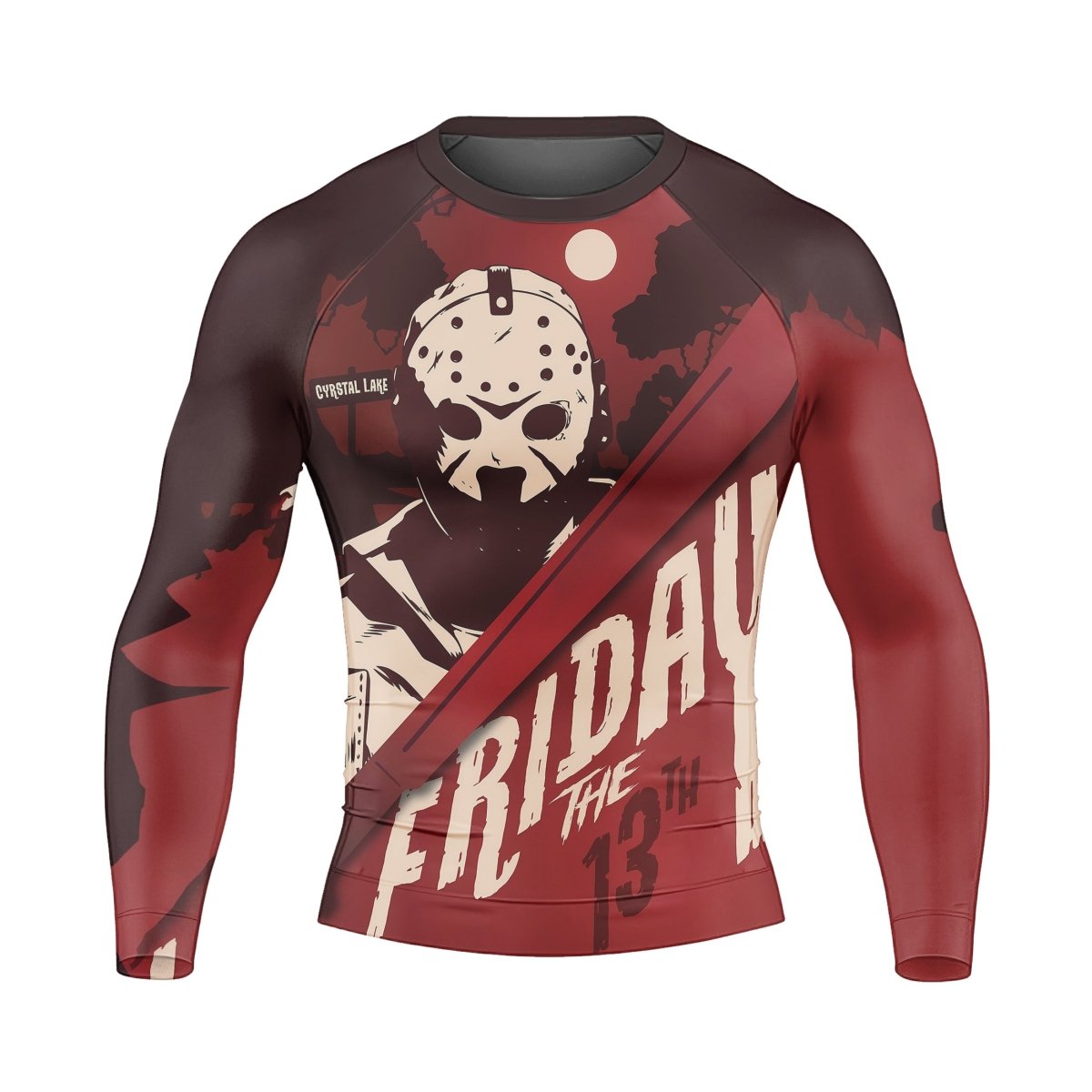 Friday the 13th Men's Long Sleeve Rash Guard - BattleFitGear