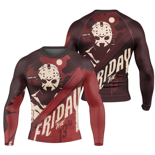 Friday the 13th Men's Long Sleeve Rash Guard - BattleFitGear