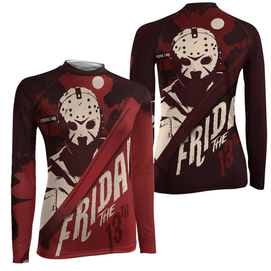 Friday the 13th Women's Long Sleeve Rash Guard - BattleFitGear