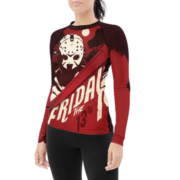 Friday the 13th Women's Long Sleeve Rash Guard - BattleFitGear