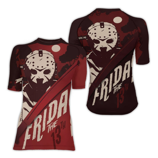 Friday the 13th Women's Short Sleeve Rash Guard - BattleFitGear