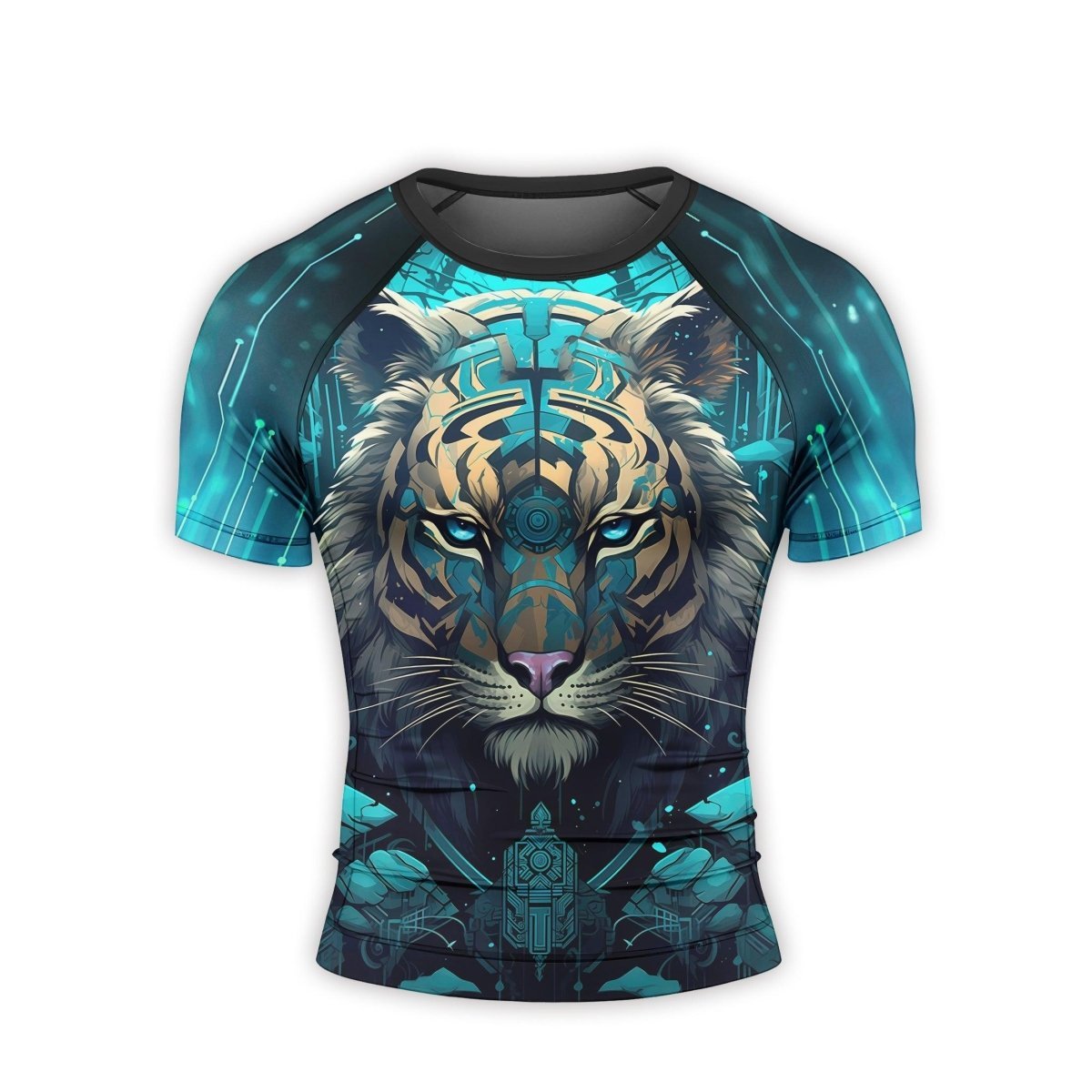 Tiger Light Men's Short Sleeve Rash Guard - BattleFitGear