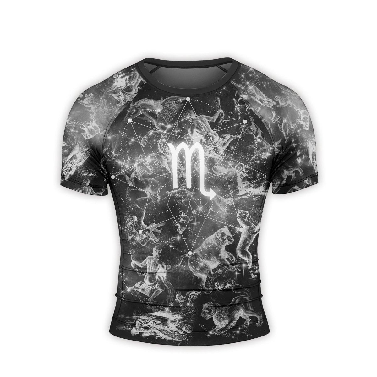 Personalized Zodiac Scorpio Short Sleeve Rash Guard - BattleFitGear