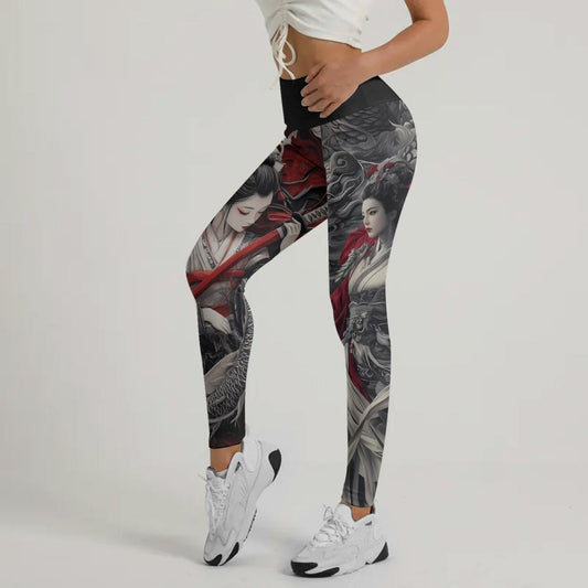 Geisha Samurai Leggings - BattleFitGear