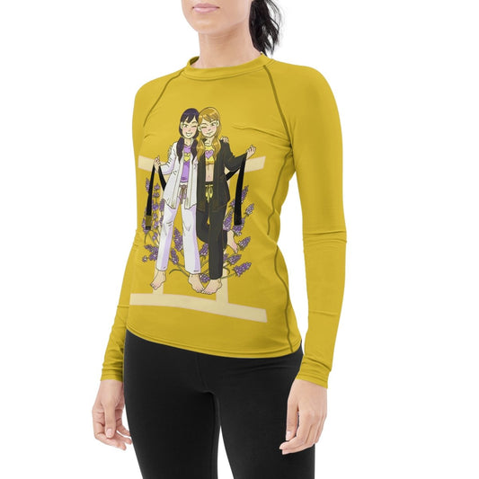 Gemini Zodiac Mom Women's Long Sleeve Rash Guard - BattleFitGear