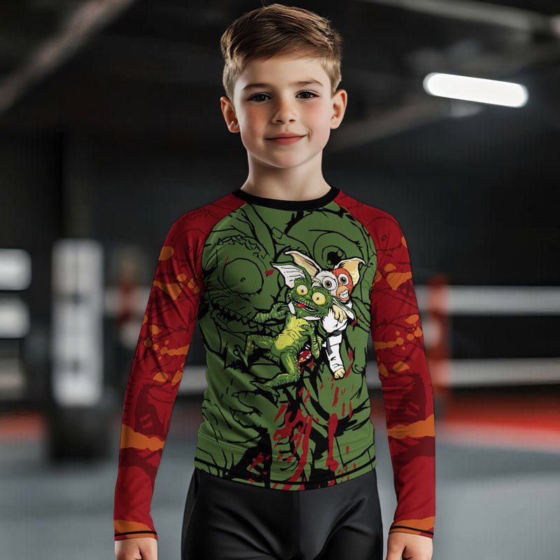 Gizmo Choking Gremlins Kids Rash Guard - BattleFitGear