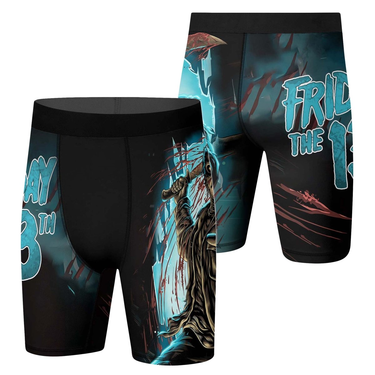Grim Reaper Jason Voorhees Compression Shorts - BattleFitGear