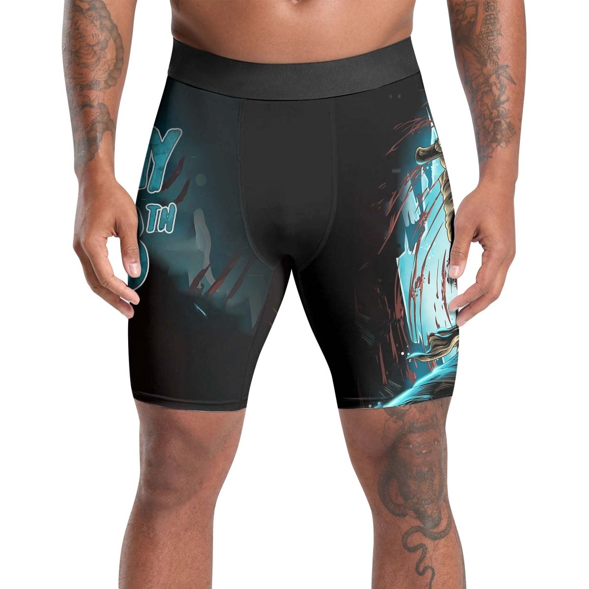 Grim Reaper Jason Voorhees Compression Shorts - BattleFitGear