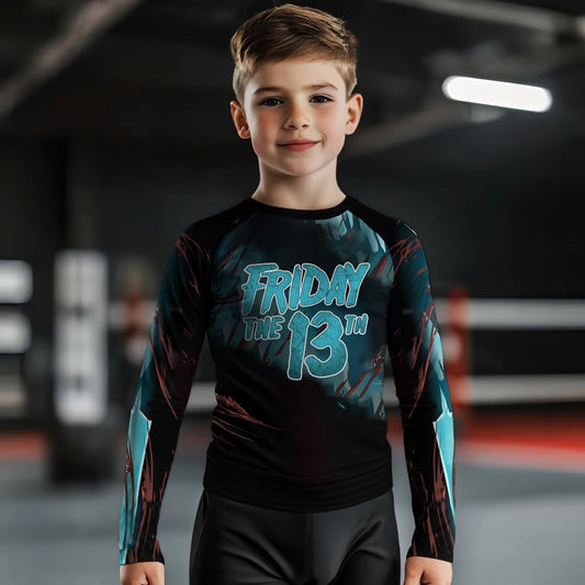 Grim Reaper Jason Voorhees Kids Rash Guard - BattleFitGear