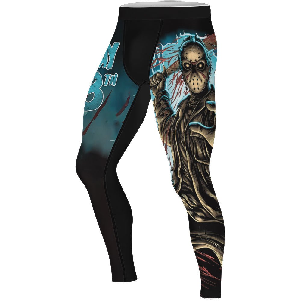 Grim Reaper Jason Voorhees Men's Compression Leggings - BattleFitGear