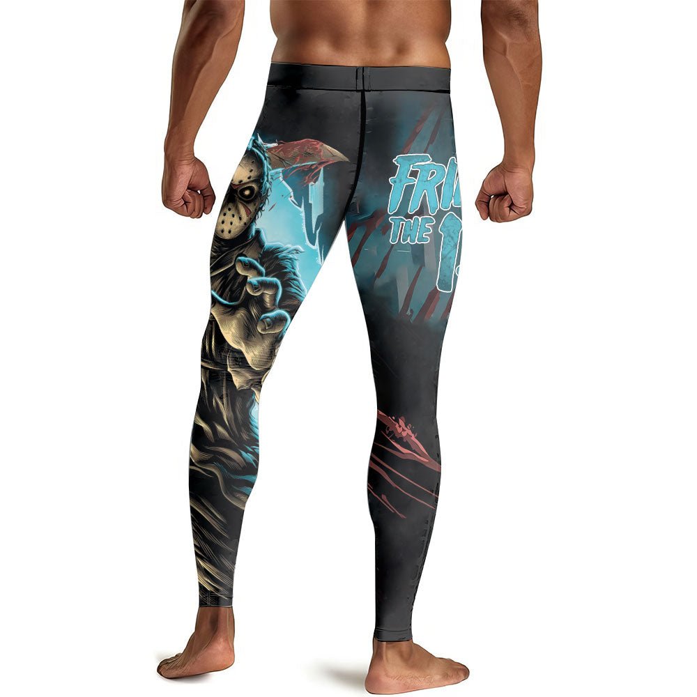 Grim Reaper Jason Voorhees Men's Compression Leggings - BattleFitGear