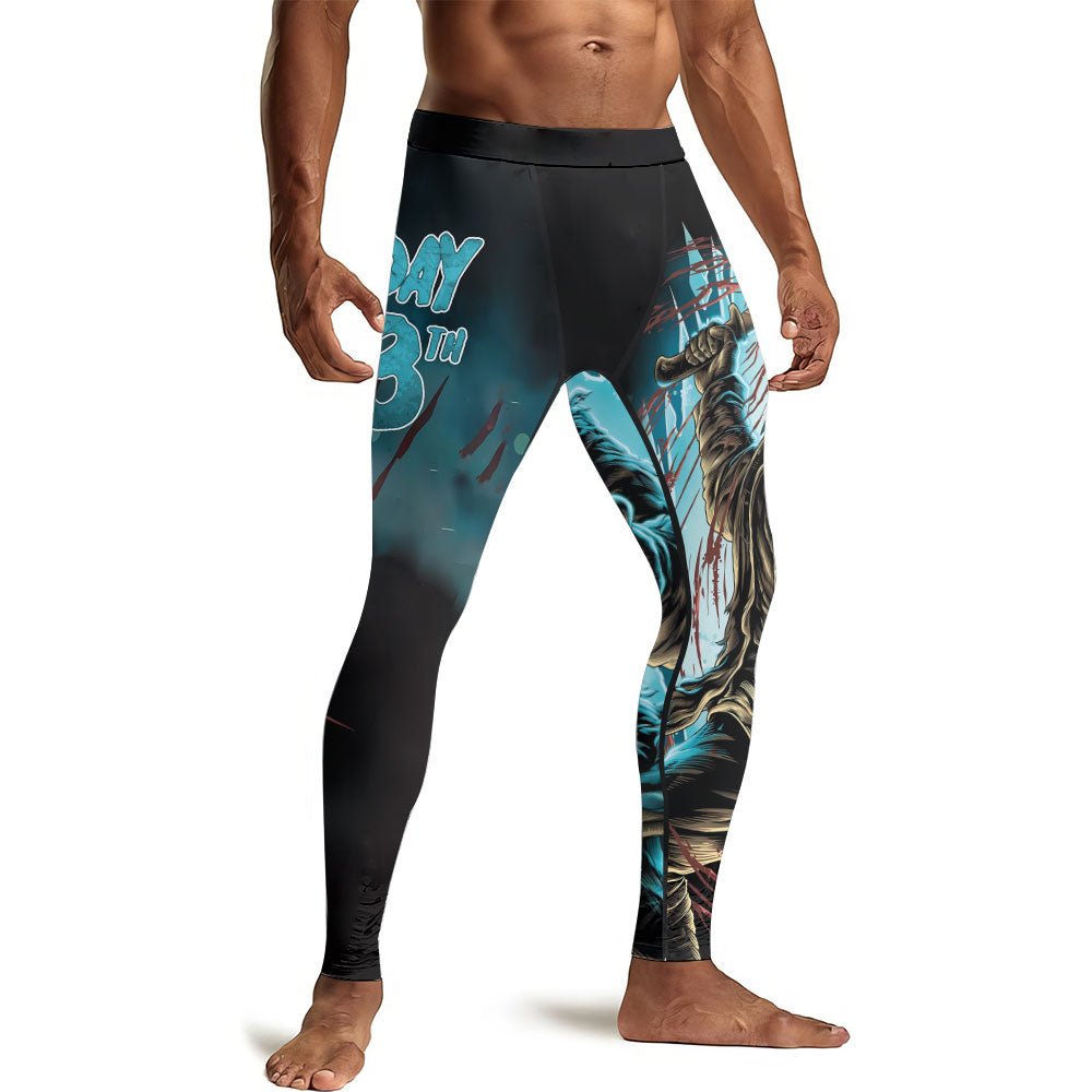 Grim Reaper Jason Voorhees Men's Compression Leggings - BattleFitGear