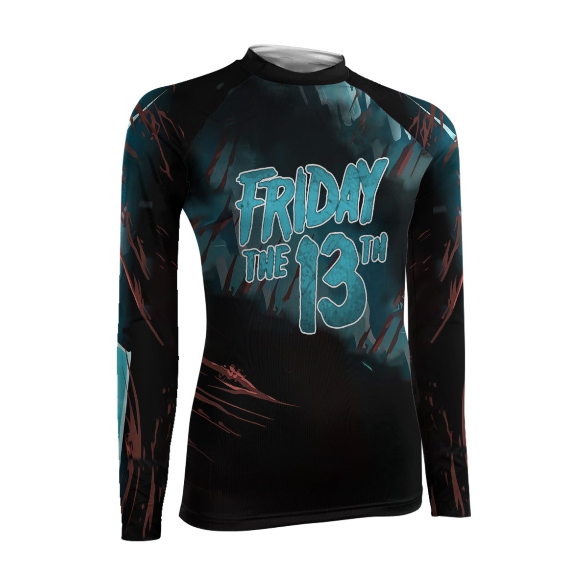 Grim Reaper Jason Voorhees Women's Long Sleeve Rash Guard - BattleFitGear