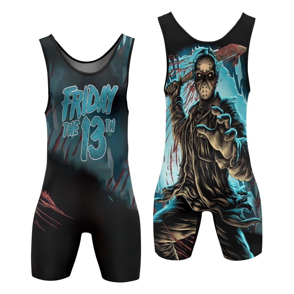Grim Reaper Jason Voorhees Wrestling Singlets - BattleFitGear