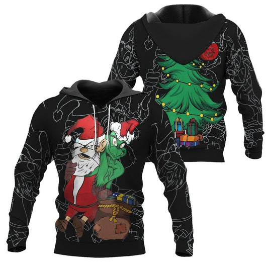 Grinch Christmas Pullover & Zip Hoodie - BattleFitGear