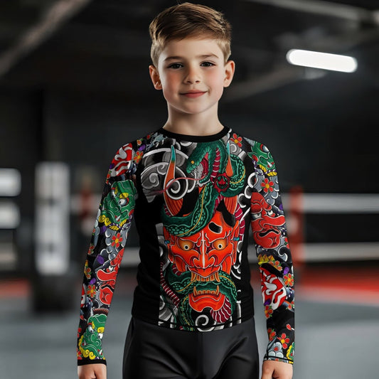 Japanese Viper Oni Kids Rash Guard - BattleFitGear
