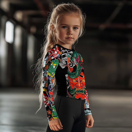 Japanese Viper Oni Kids Rash Guard - BattleFitGear